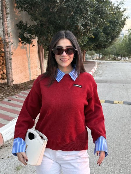 بلوزة مع قميص